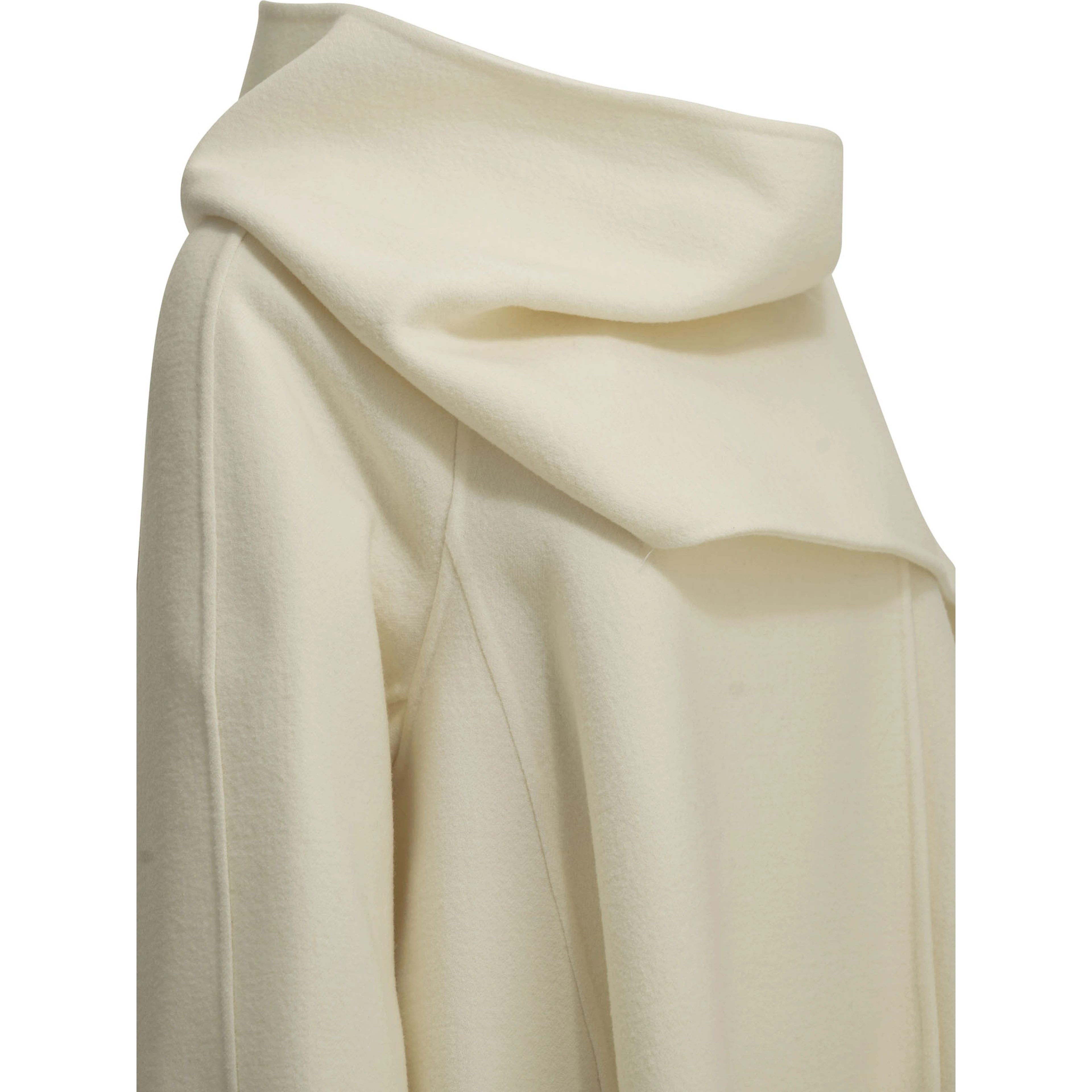 Short coat with a wool scarf