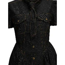 Short denim dress