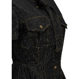 Short denim dress
