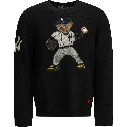 "Polo Bear x Yankees" Crew-Neck Sweater