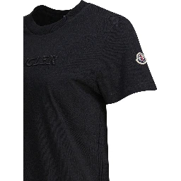 T-shirt with embroidered logo