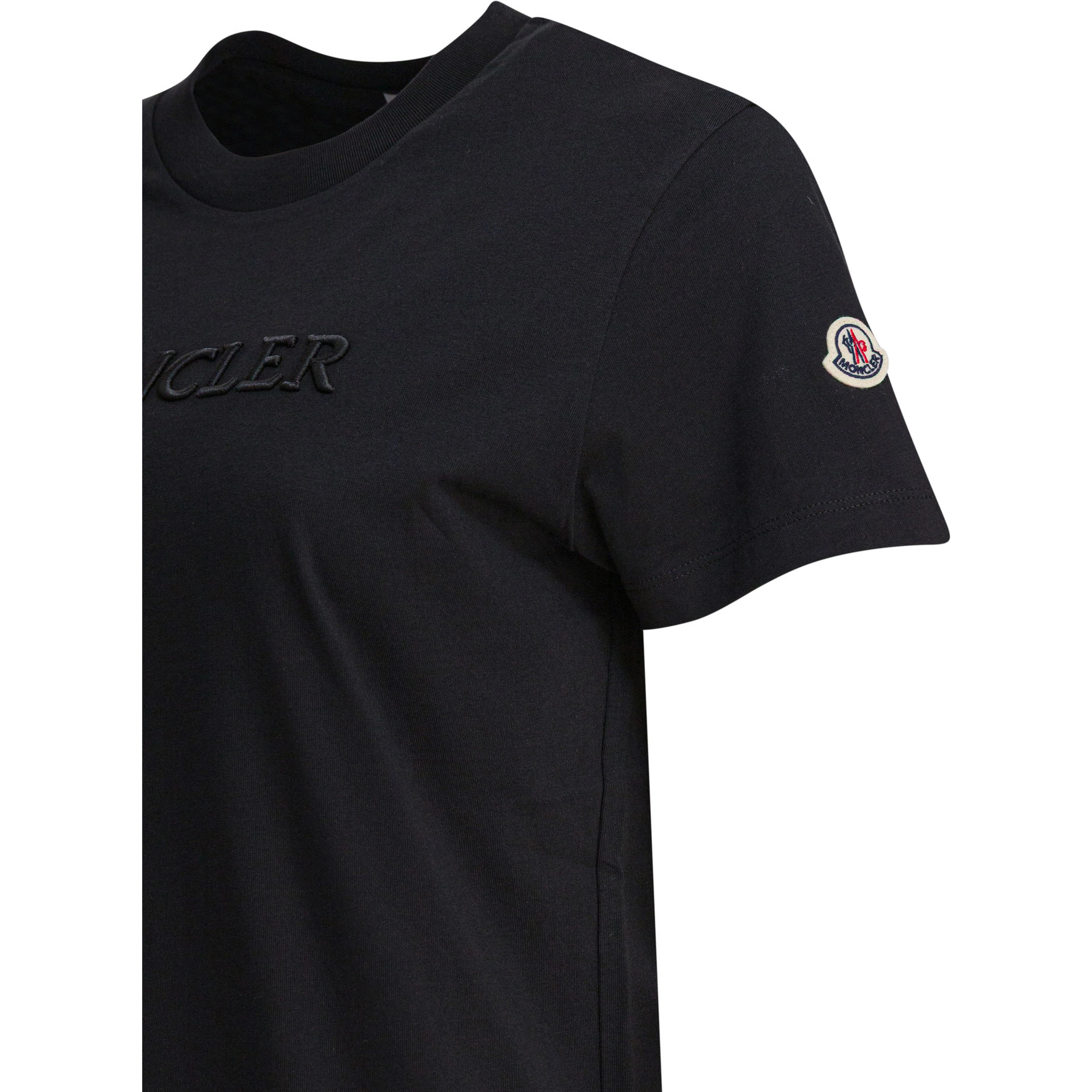 T-shirt with embroidered logo
