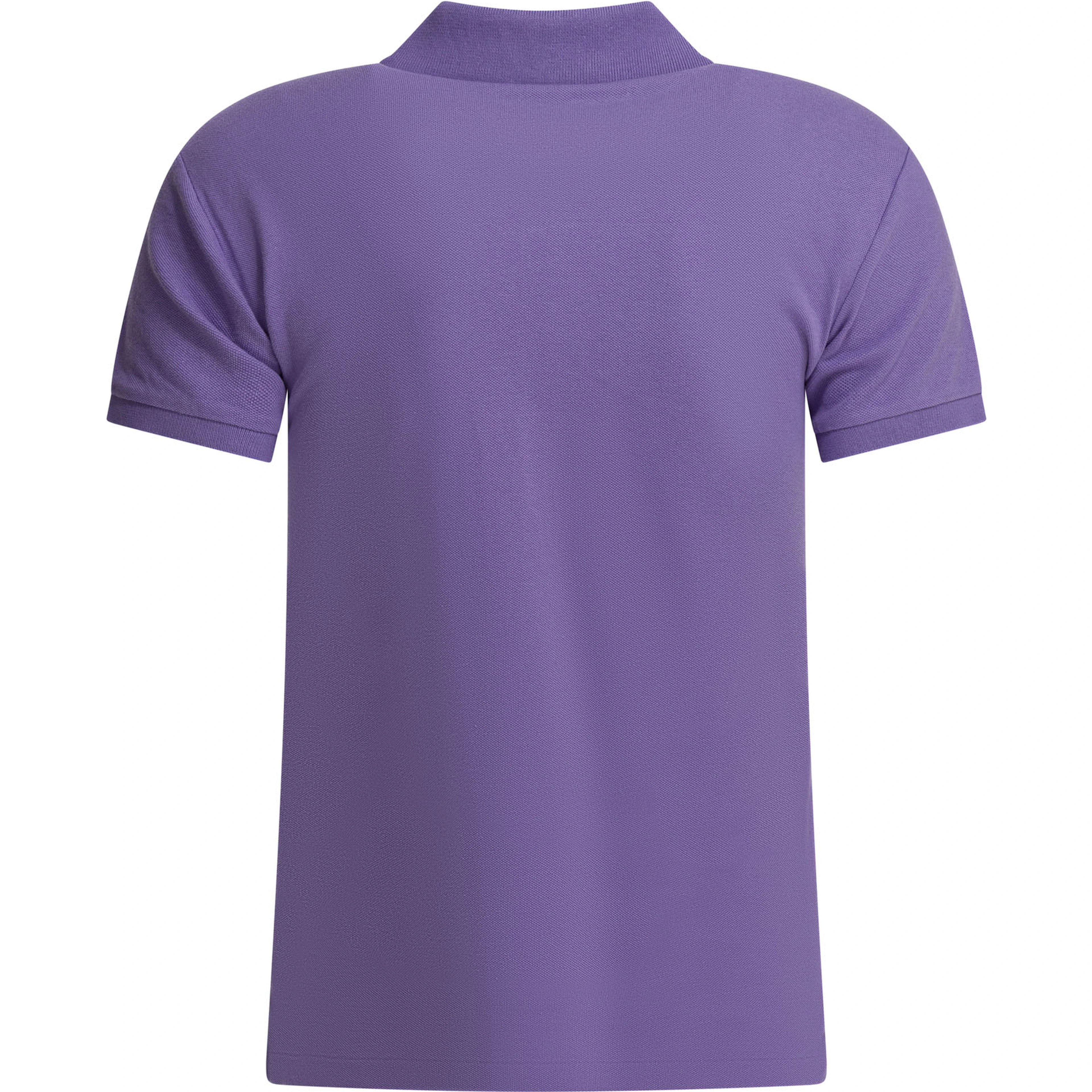 Slim-fit stretch polo shirt with logo