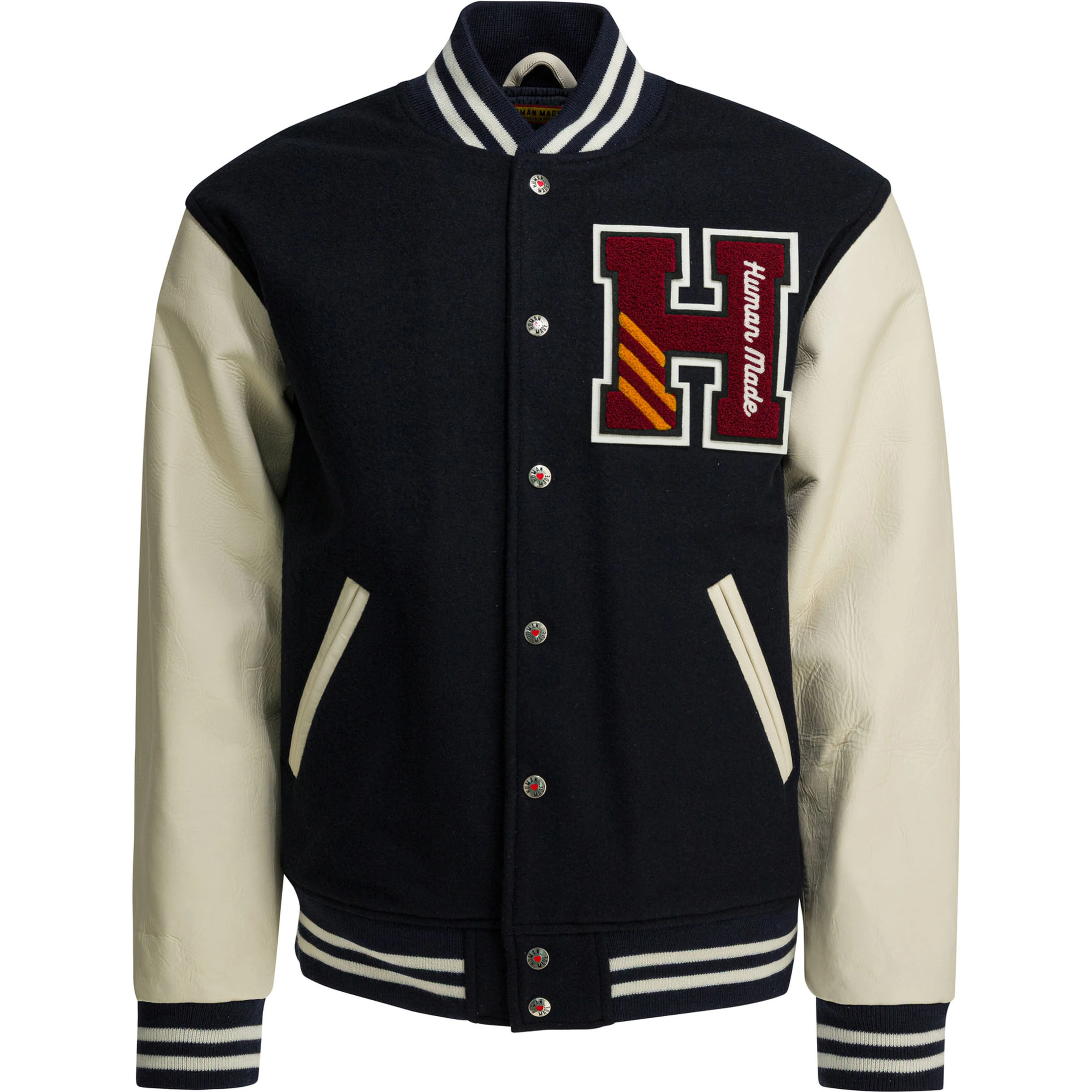 Wool and nylon bomber jacket