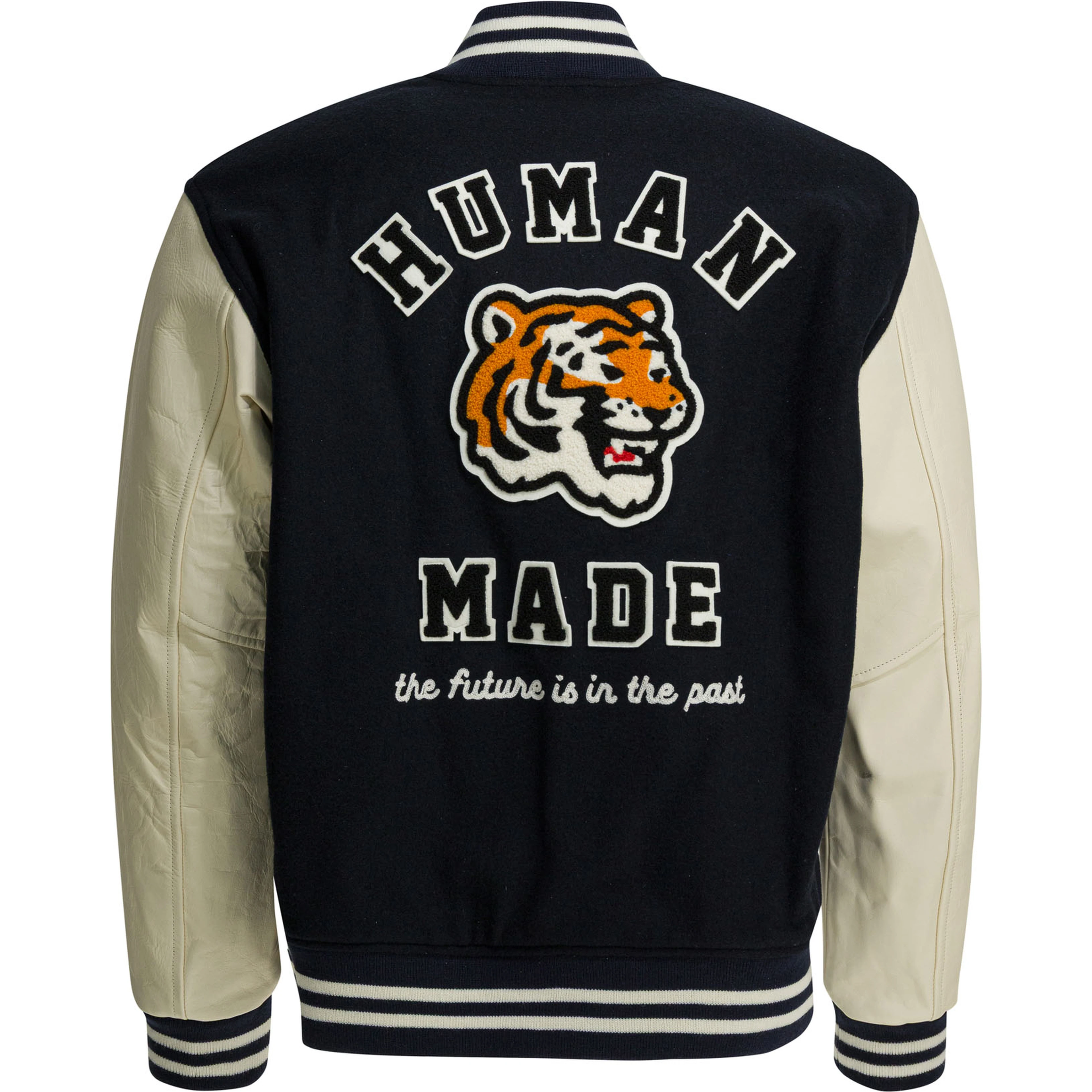 Wool and nylon bomber jacket
