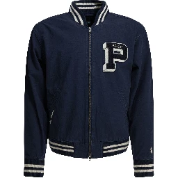 Bomber jacket with logo