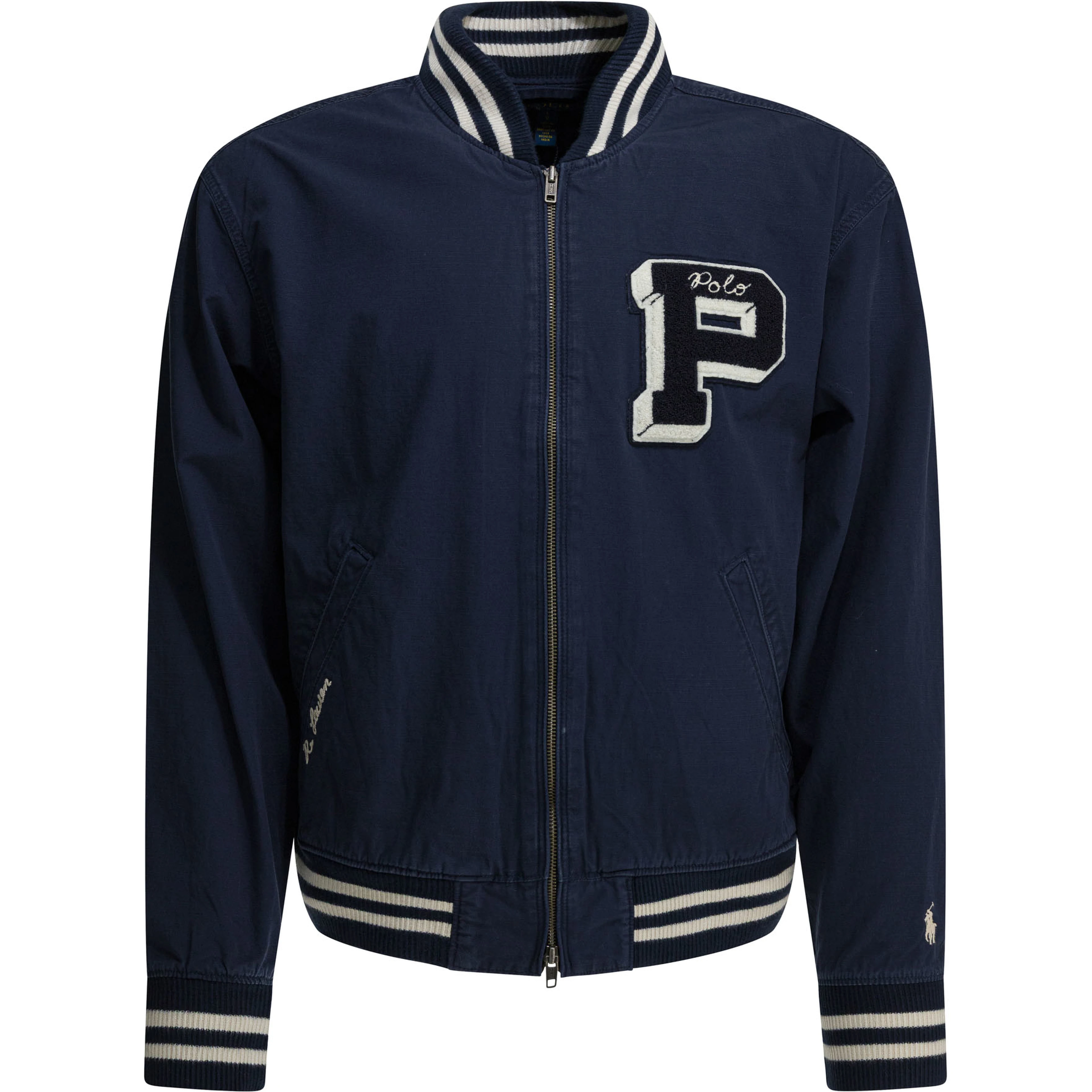 Bomber jacket with logo
