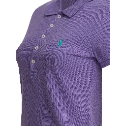 Slim-fit stretch polo shirt with logo