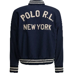 Bomber jacket with logo