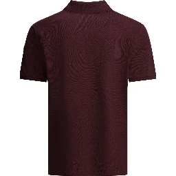 Polo shirt with buttons and logo