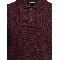Polo shirt with buttons and logo