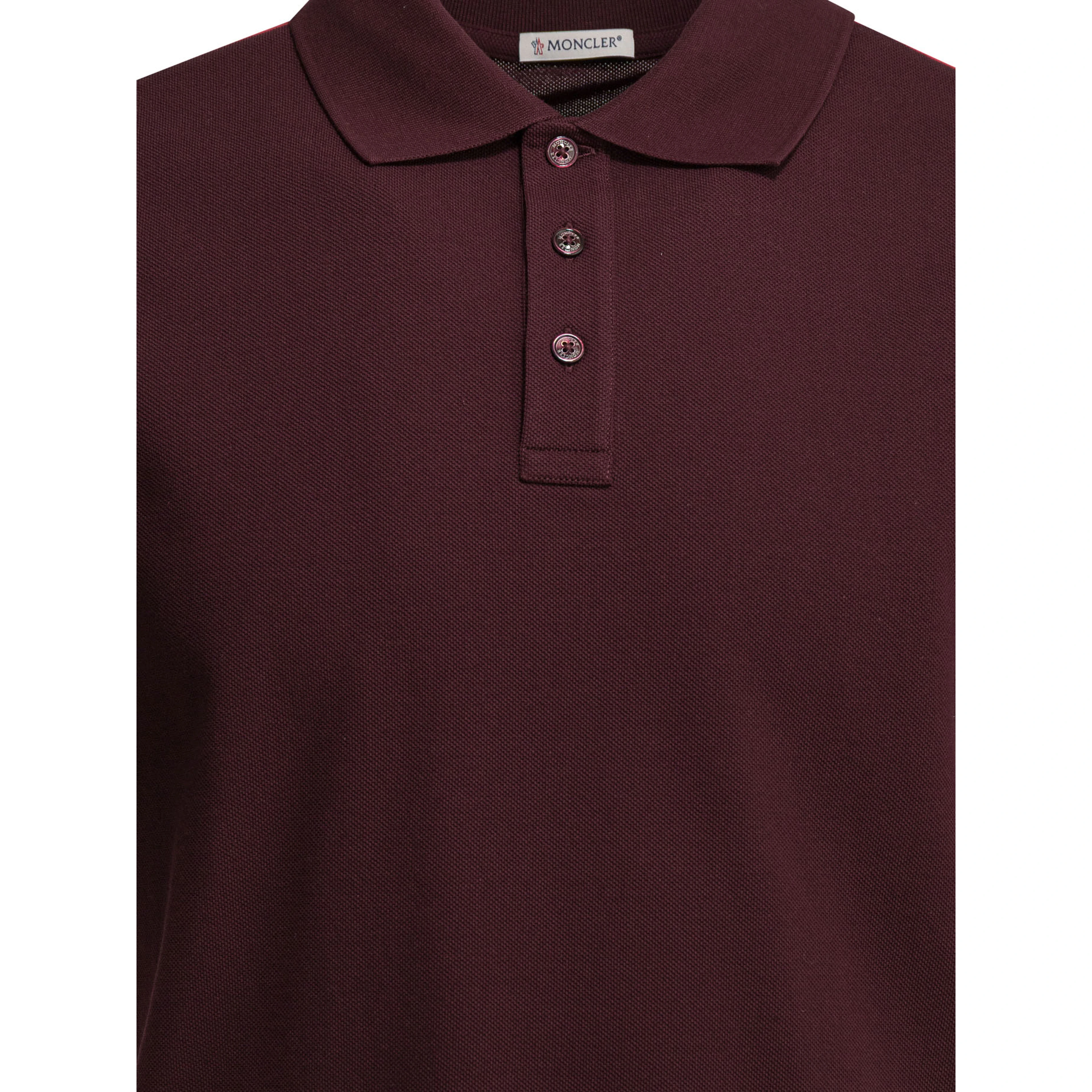 Polo shirt with buttons and logo
