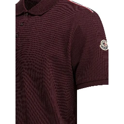 Polo shirt with buttons and logo