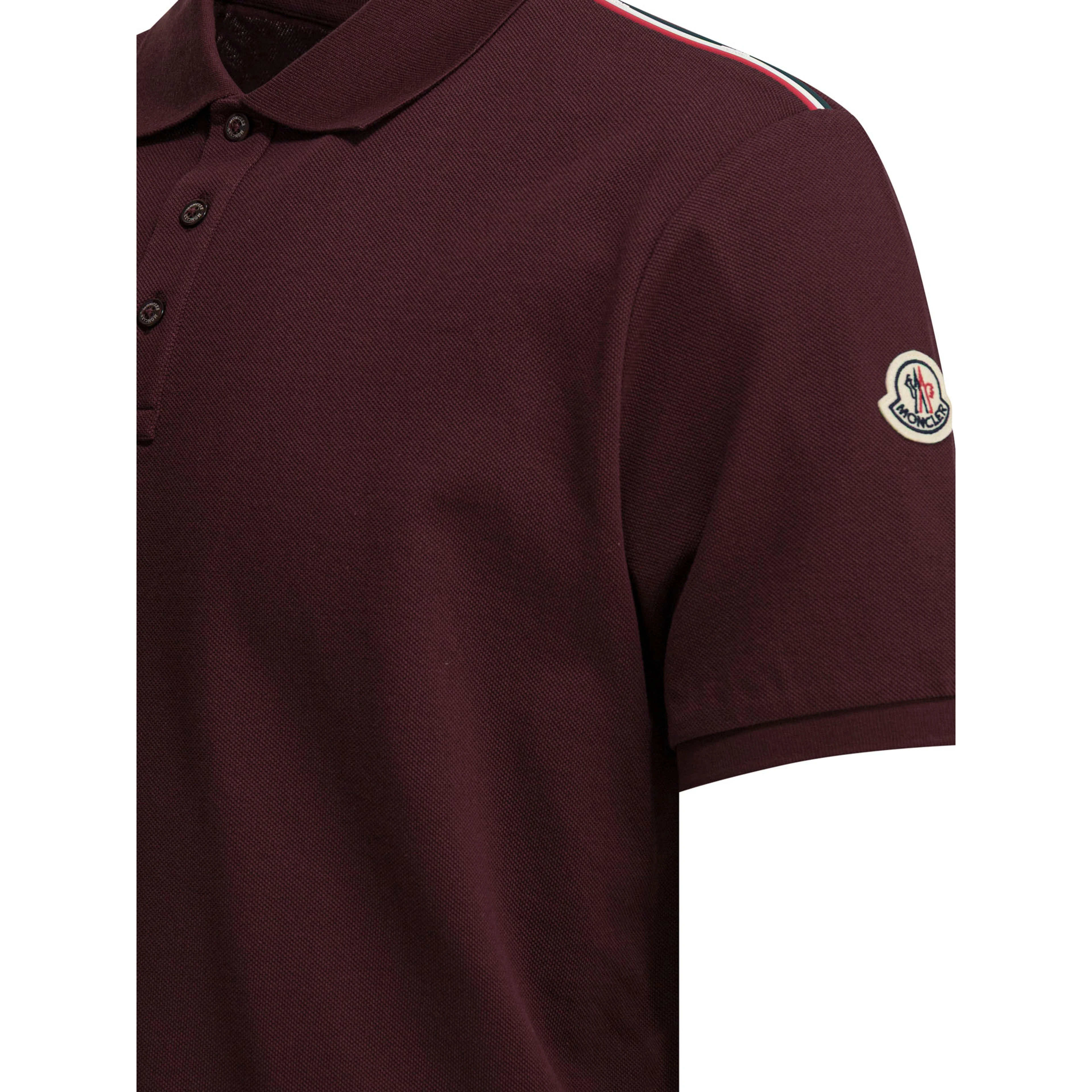 Polo shirt with buttons and logo