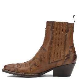 Leather cowboy boots
