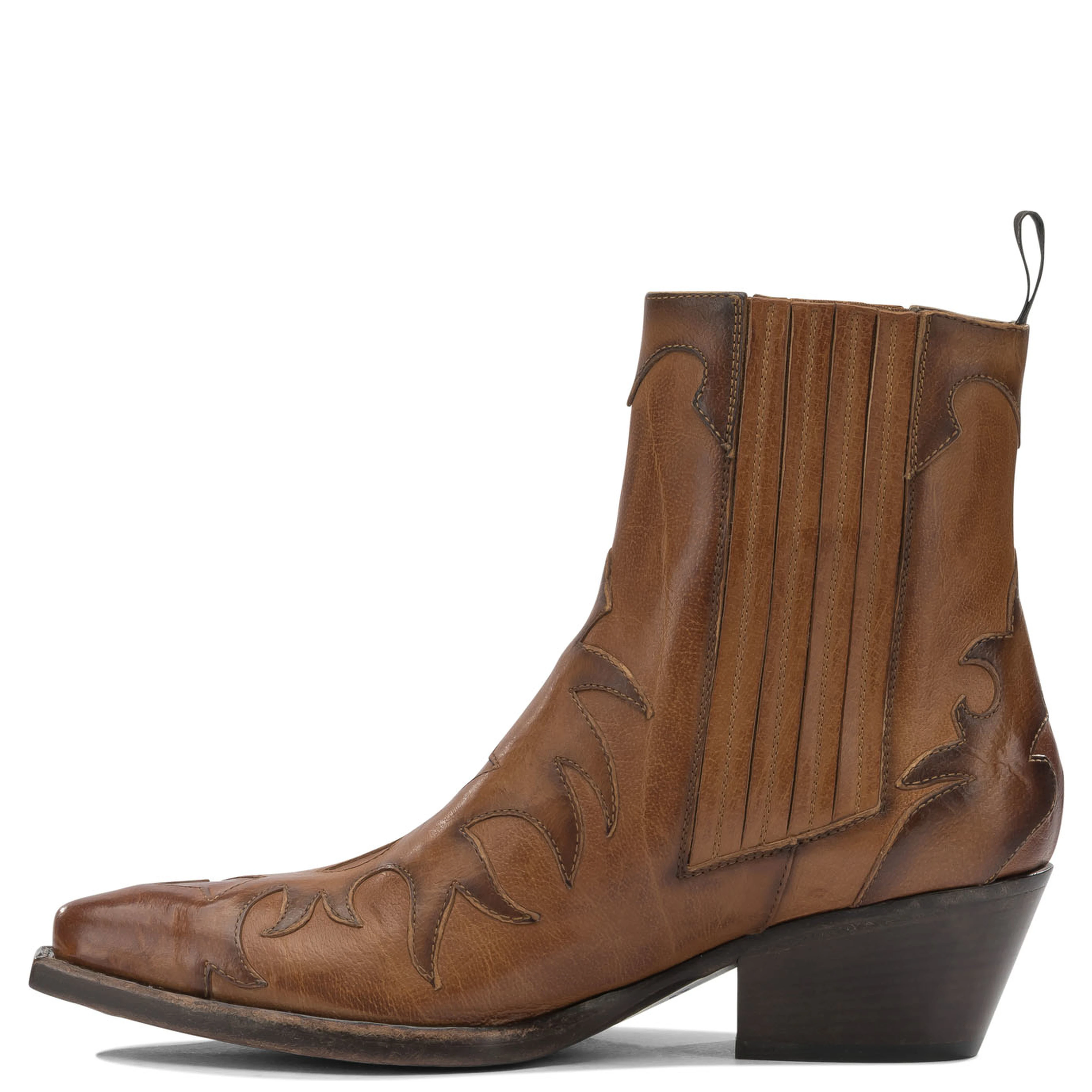Leather cowboy boots