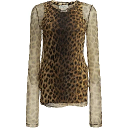 Fitted animalier top