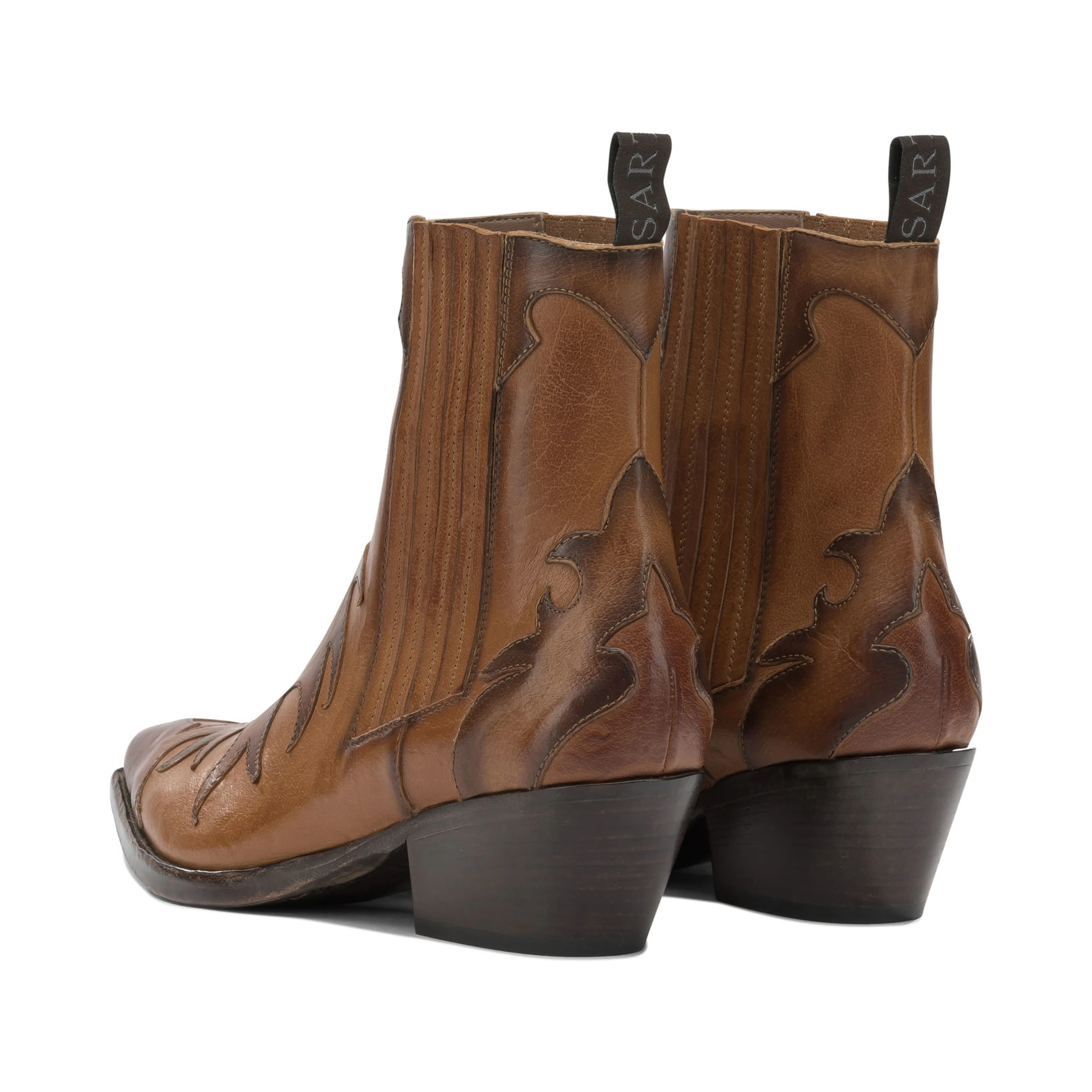 Leather cowboy boots