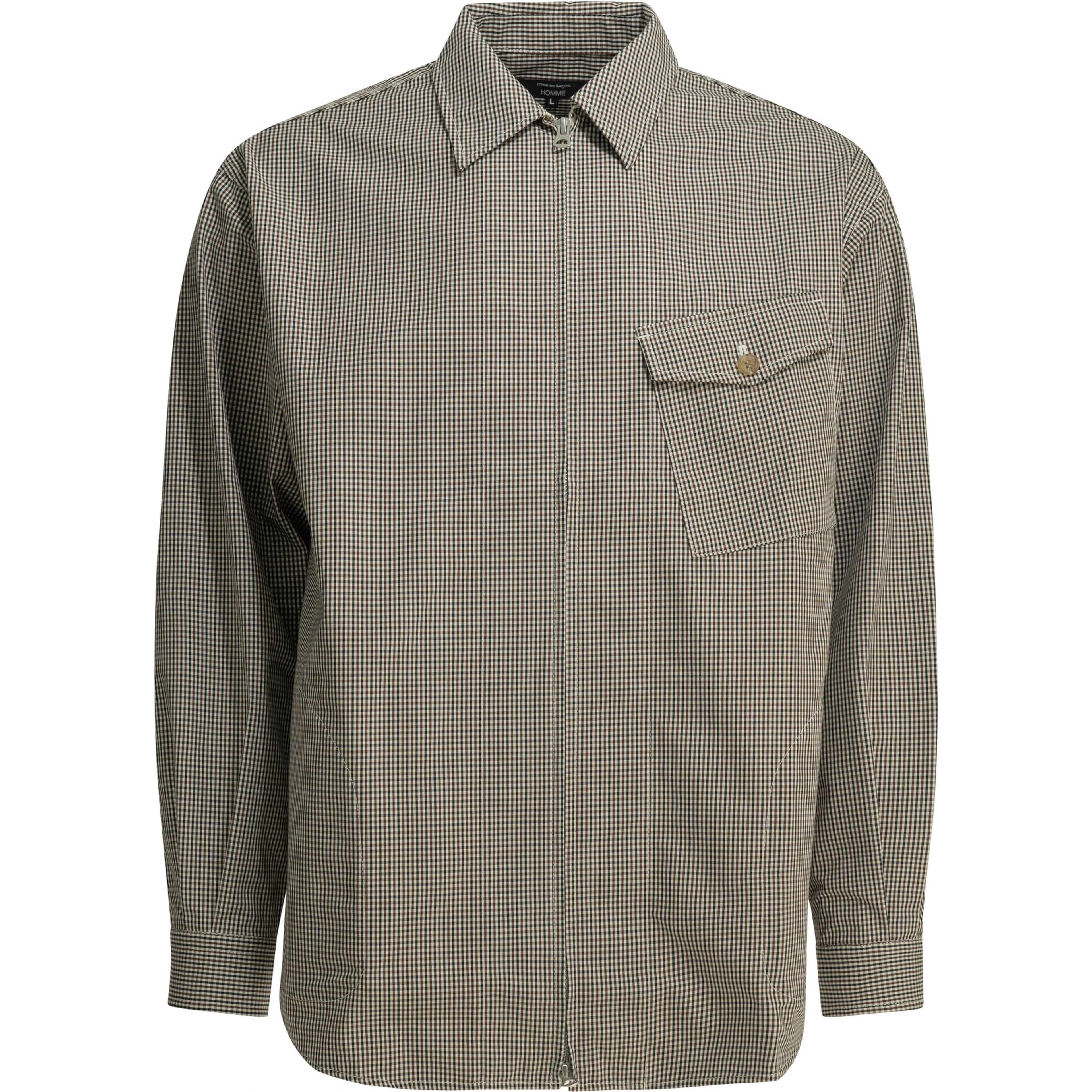 Checkered overshirt jacket