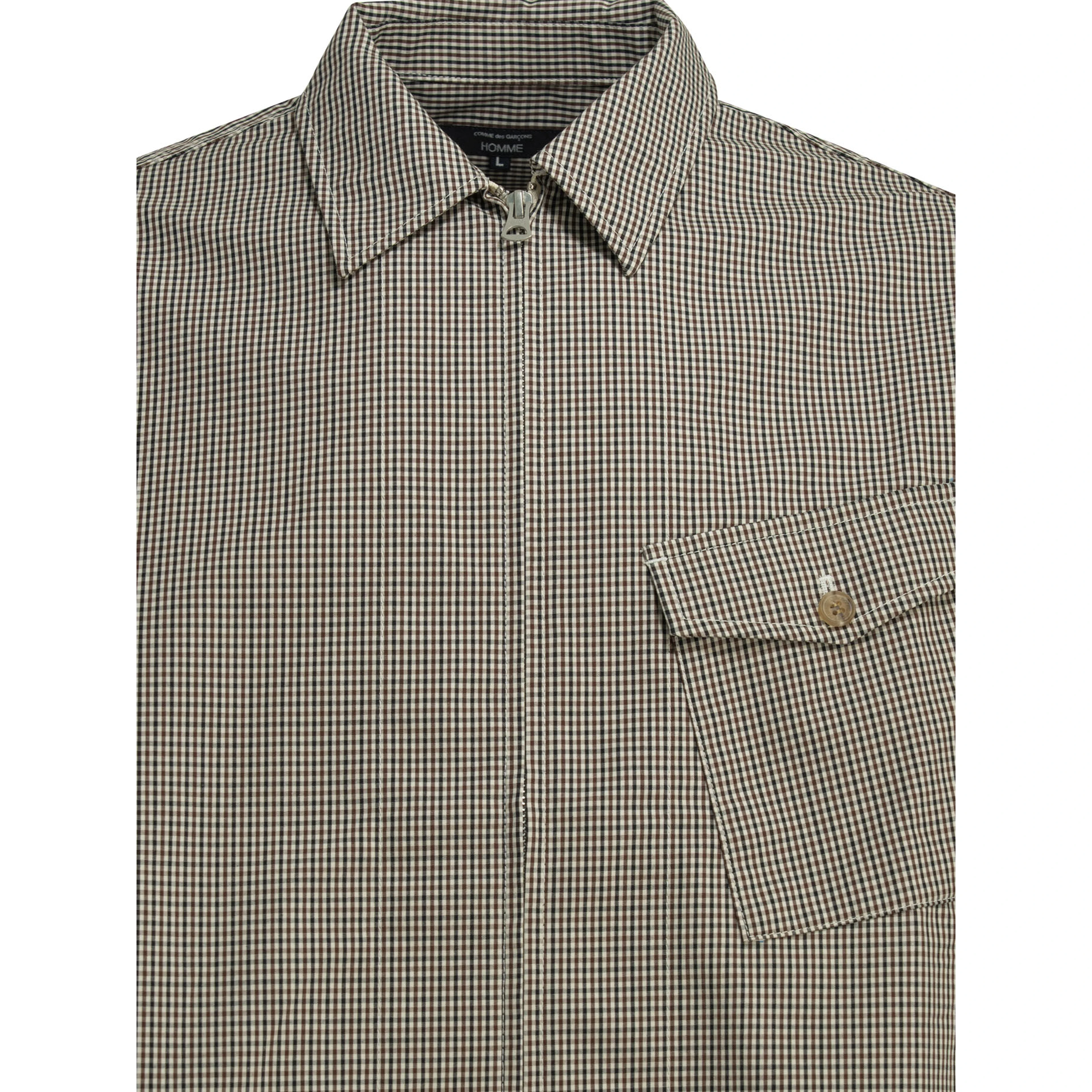 Checkered overshirt jacket
