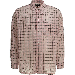 "Open BD Nylon Airy Plaid" Casual Shirt