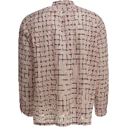 "Open BD Nylon Airy Plaid" Casual Shirt