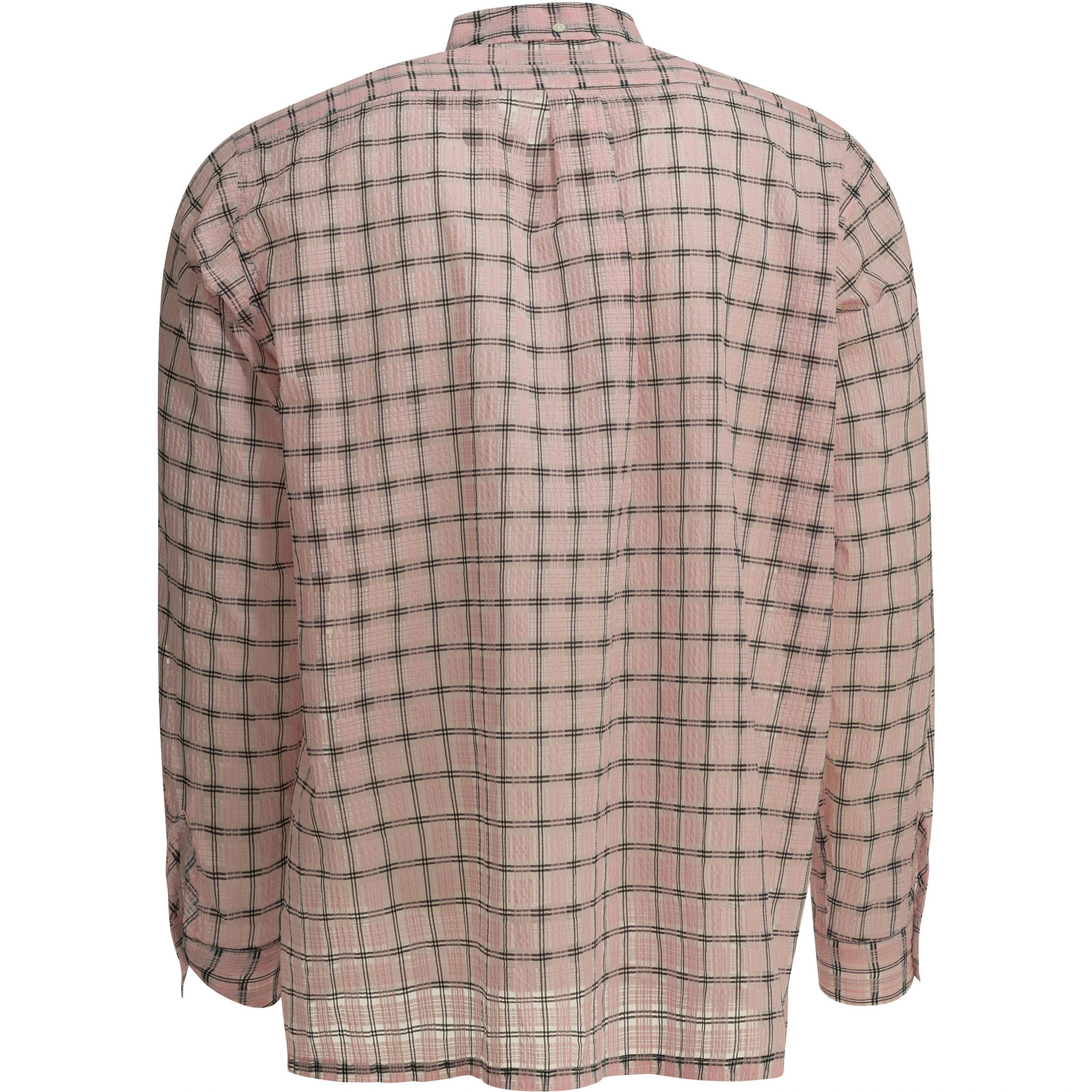 "Open BD Nylon Airy Plaid" Casual Shirt