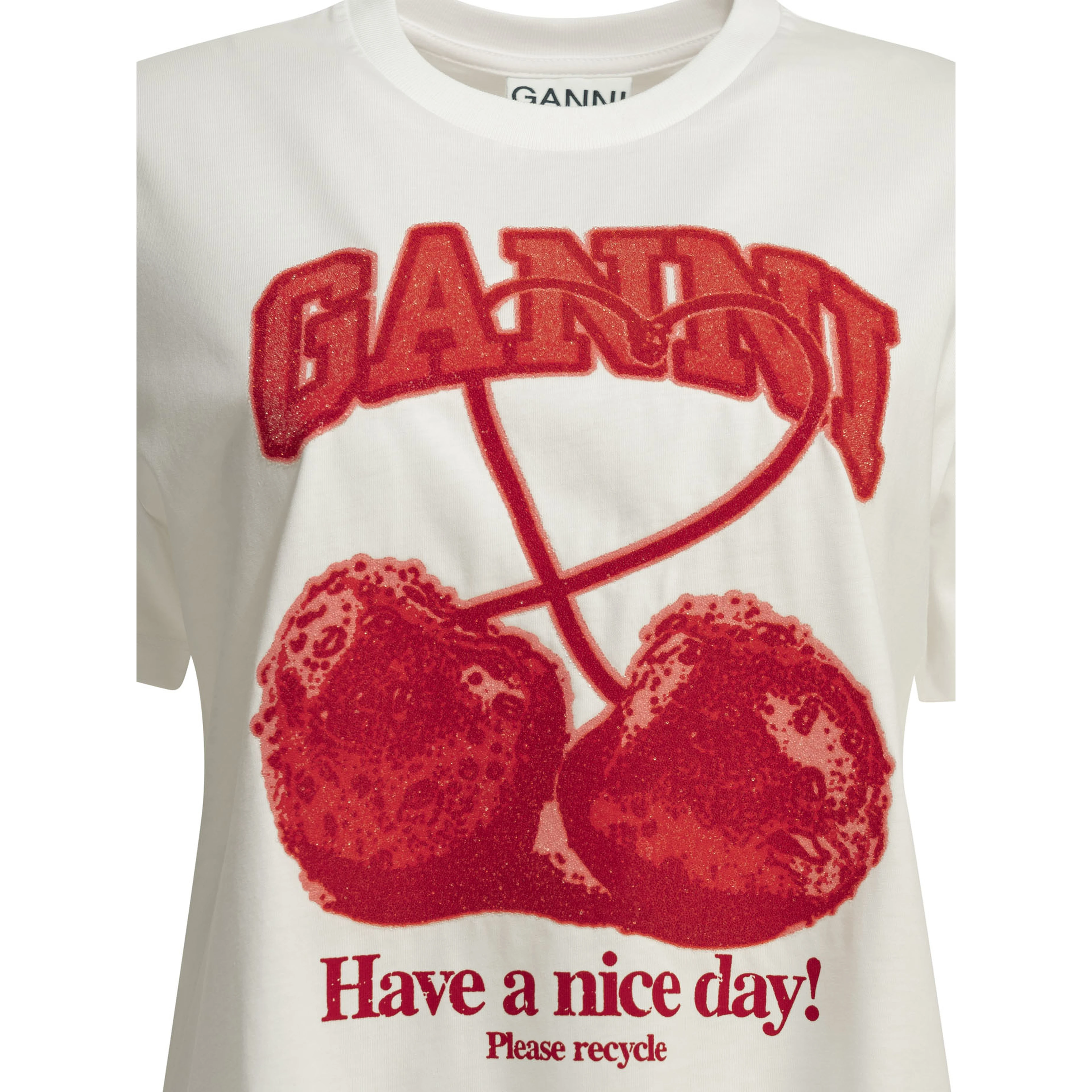 "Cherries" crewneck T-shirt