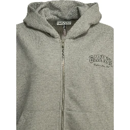 Sweatshirt with zipper and logo