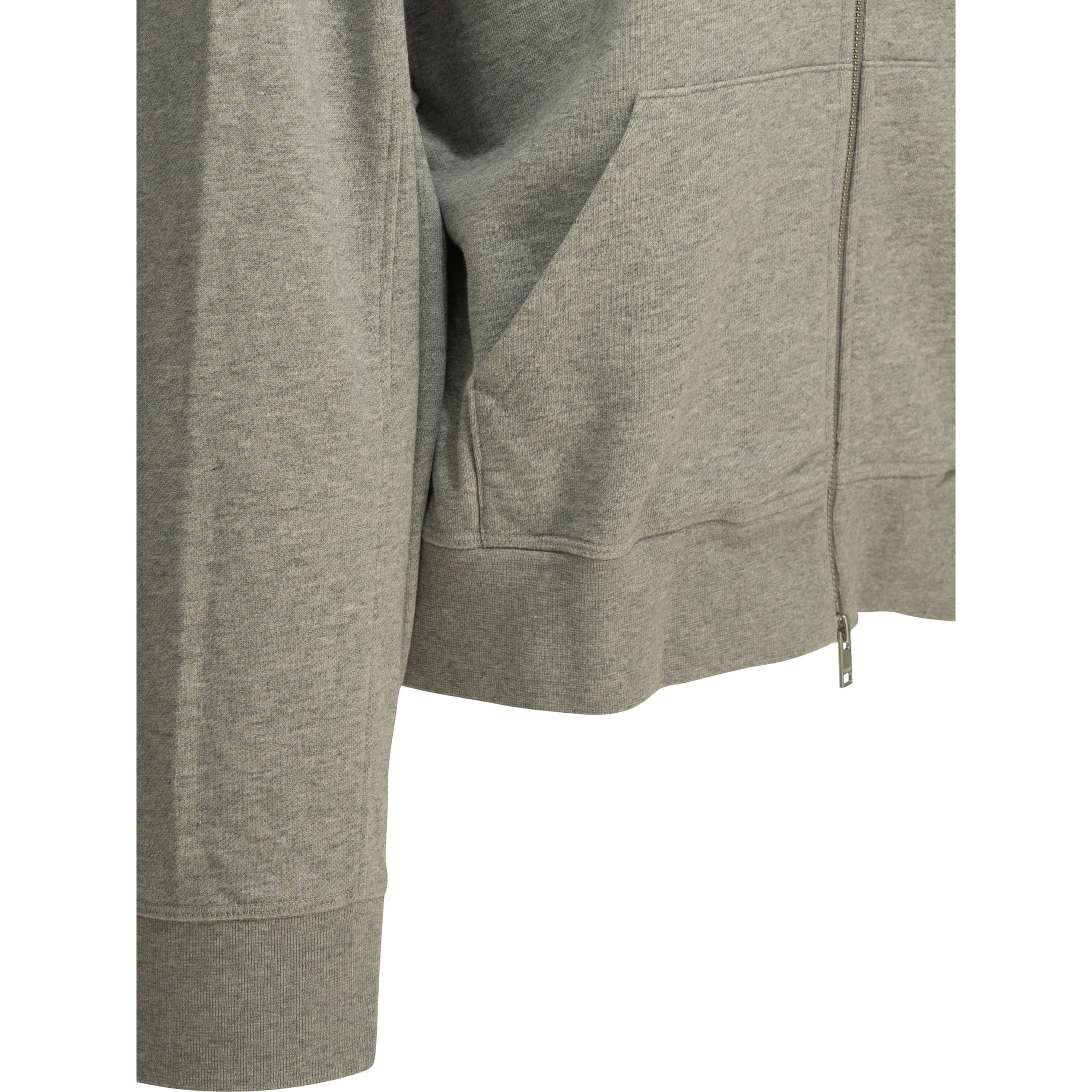 Sweatshirt with zipper and logo