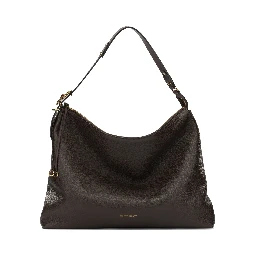Large leather shoulder bag