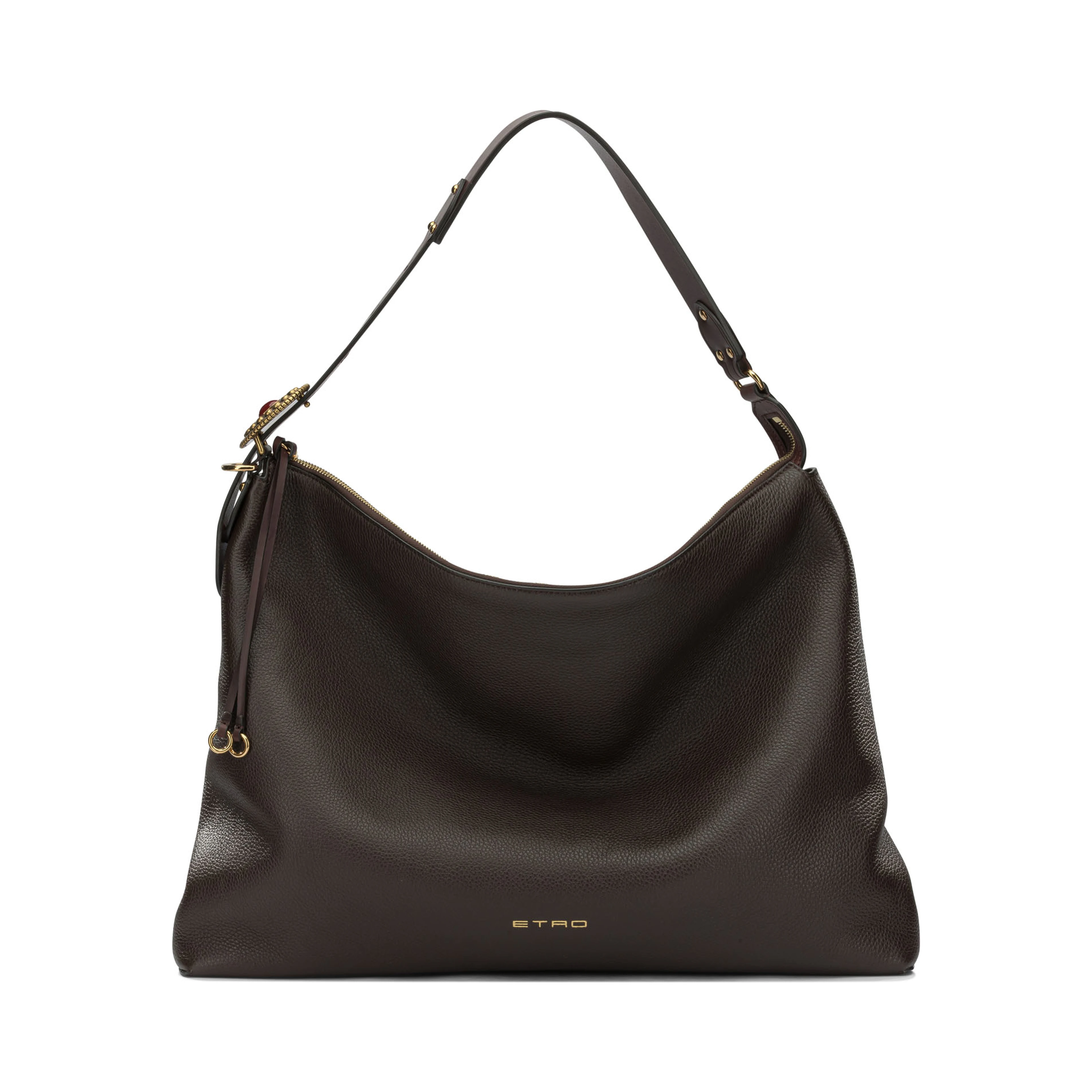 Large leather shoulder bag