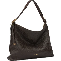 Large leather shoulder bag
