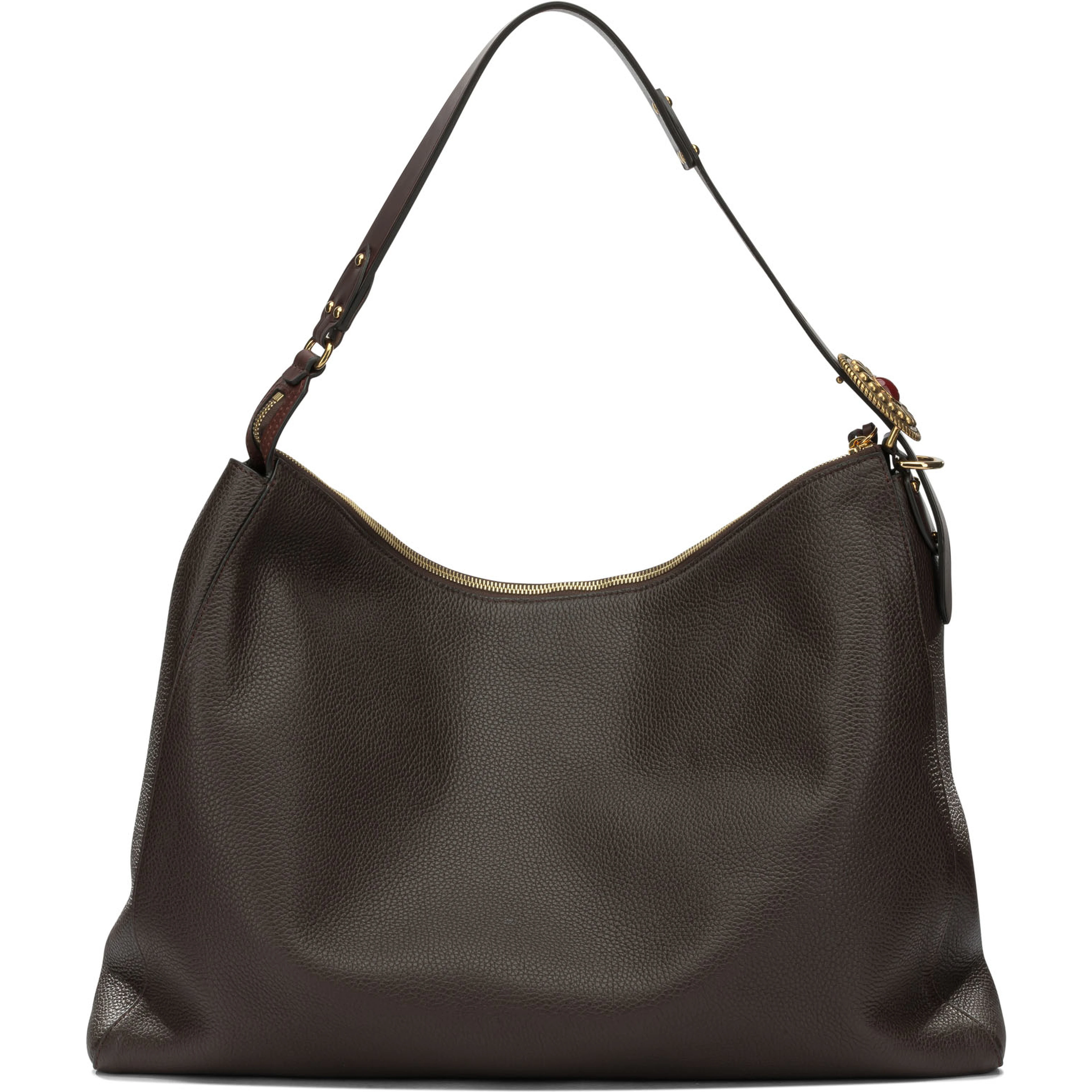 Large leather shoulder bag