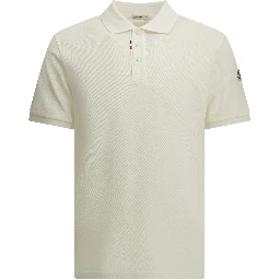 Button-down polo shirt with logo