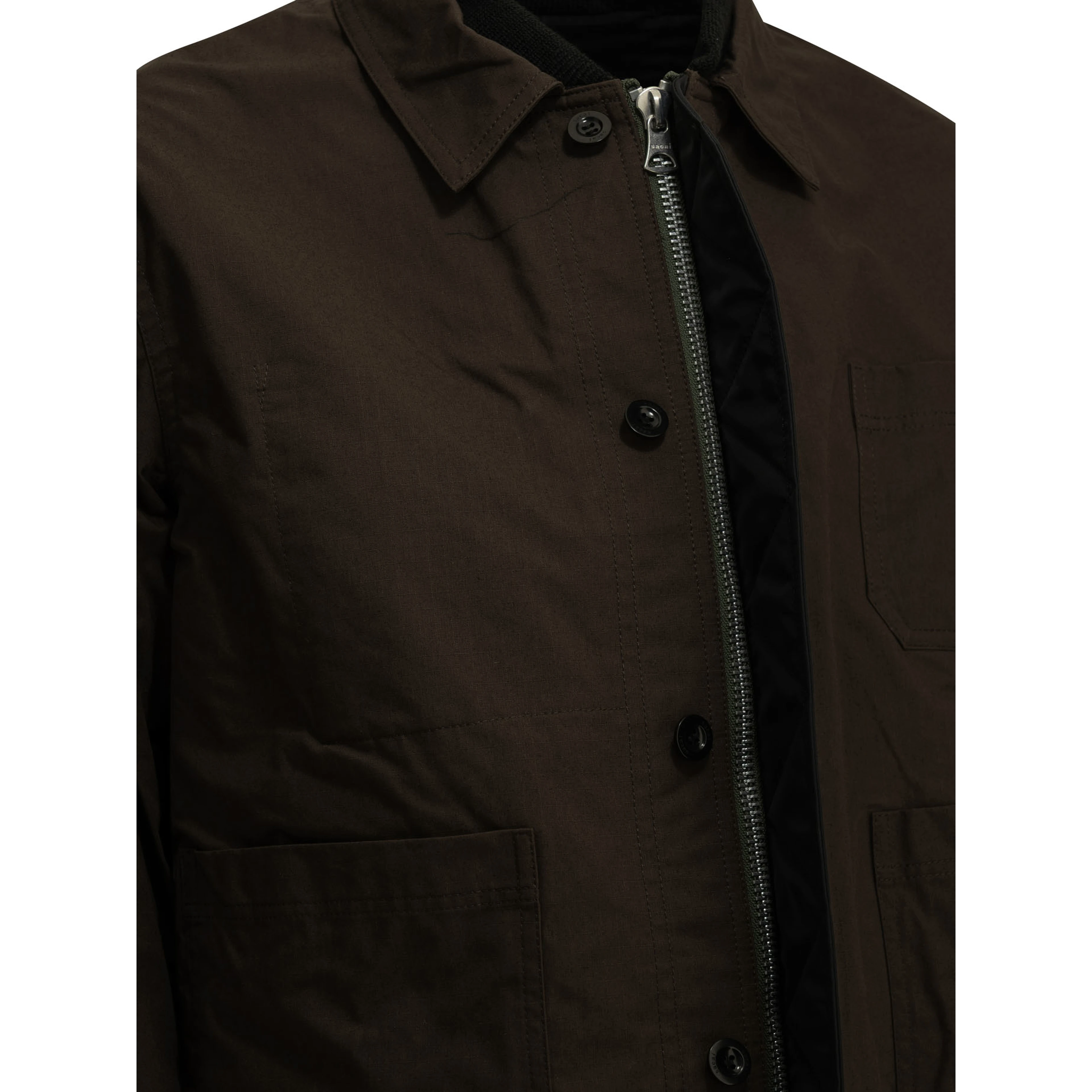 "Nylon Twill x Ripstop Reversible" Quilted Jacket