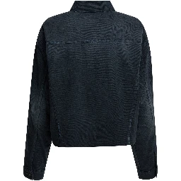 Denim jacket with old effect