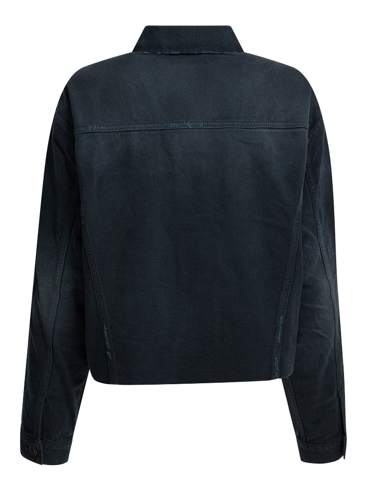 Denim jacket with old effect alternative