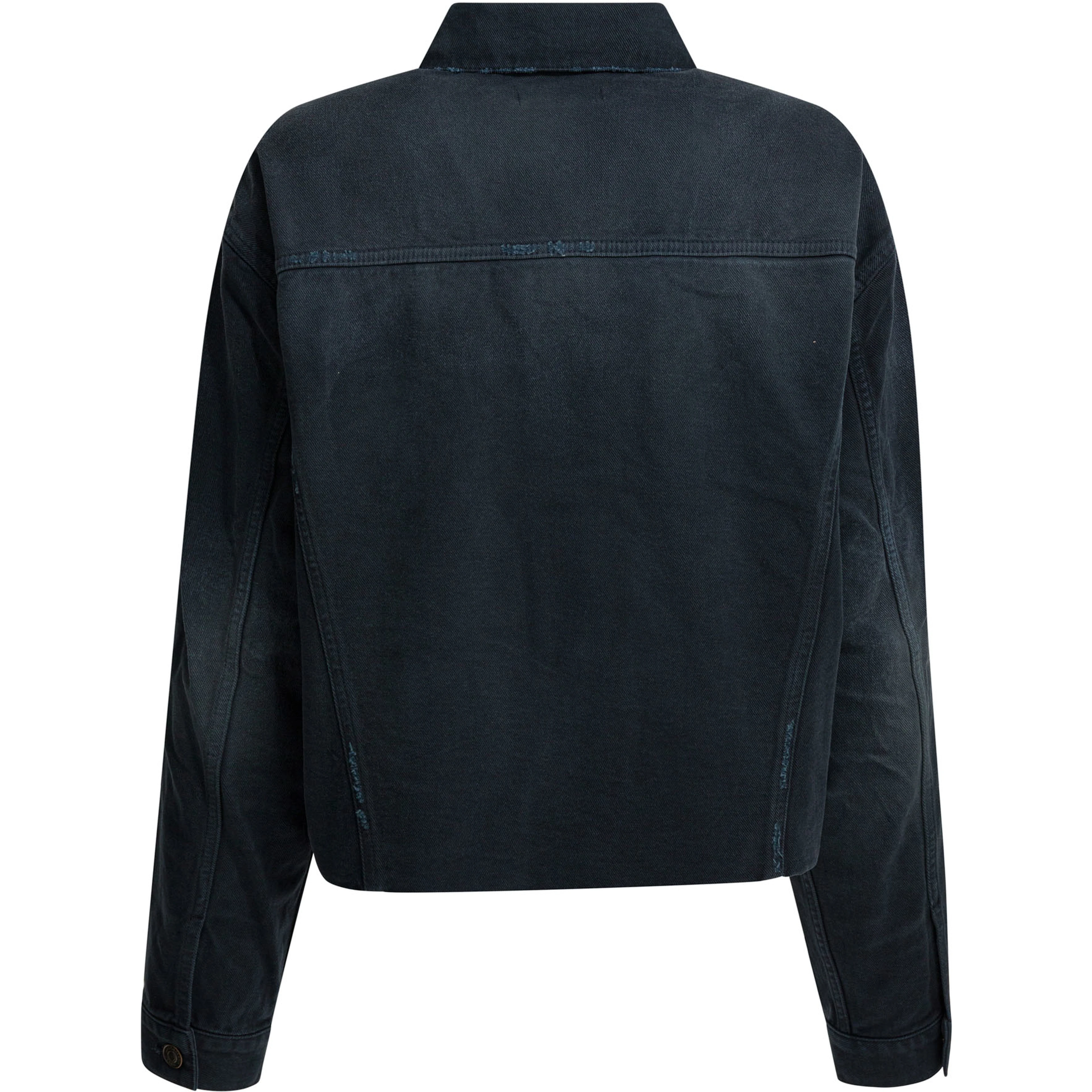 Denim jacket with old effect