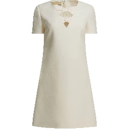 Wool blend short dress