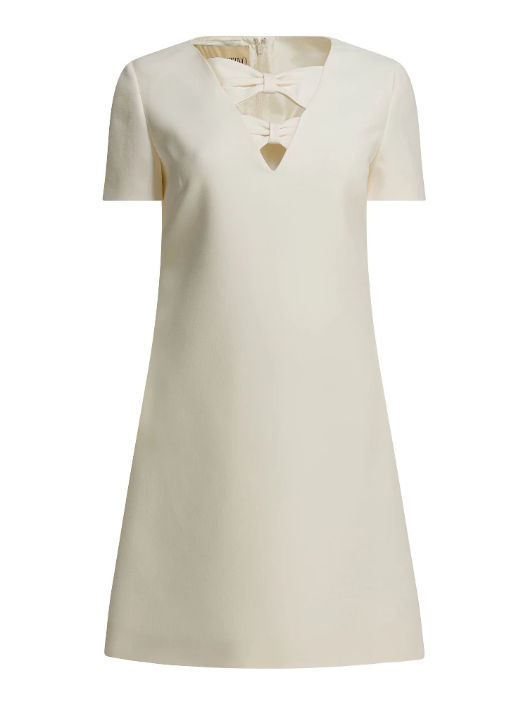 Wool blend short dress