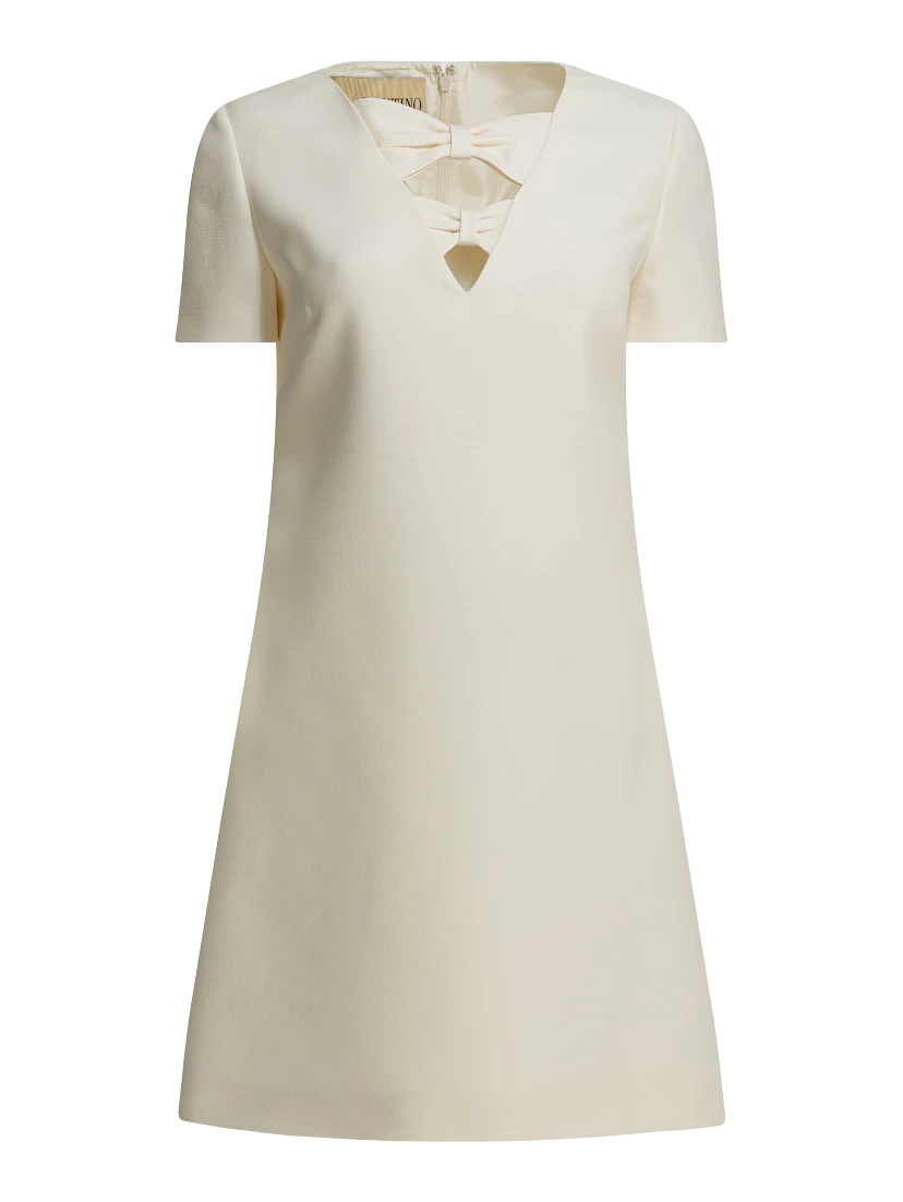 Wool blend short dress