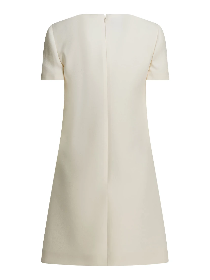 Wool blend short dress