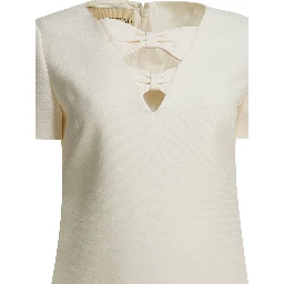 Wool blend short dress