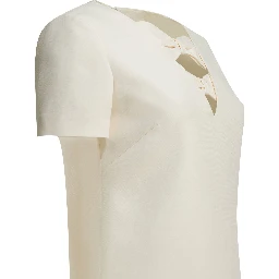 Wool blend short dress