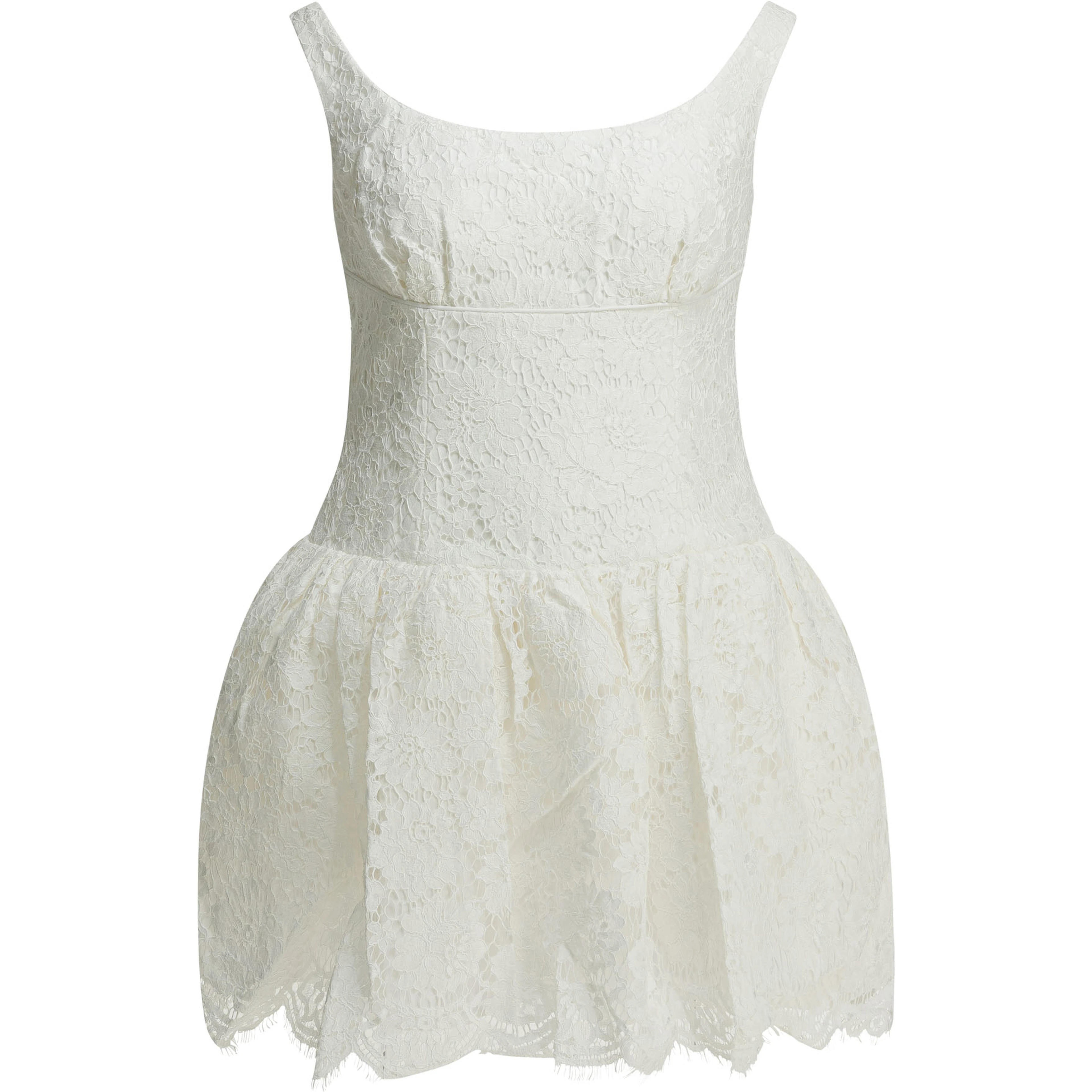 Lace flared dress