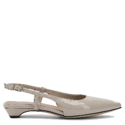Slingback in pelle