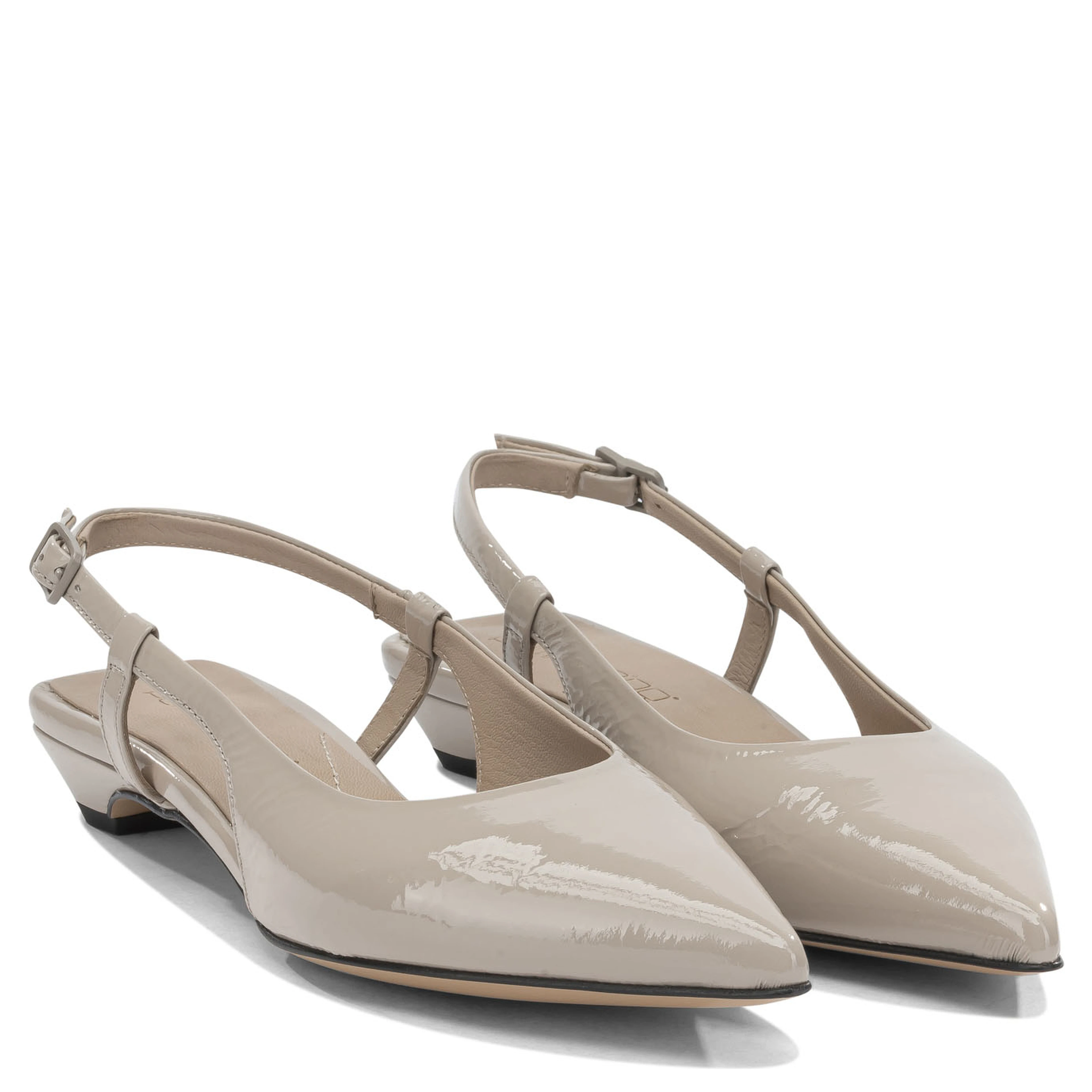 Slingback in pelle