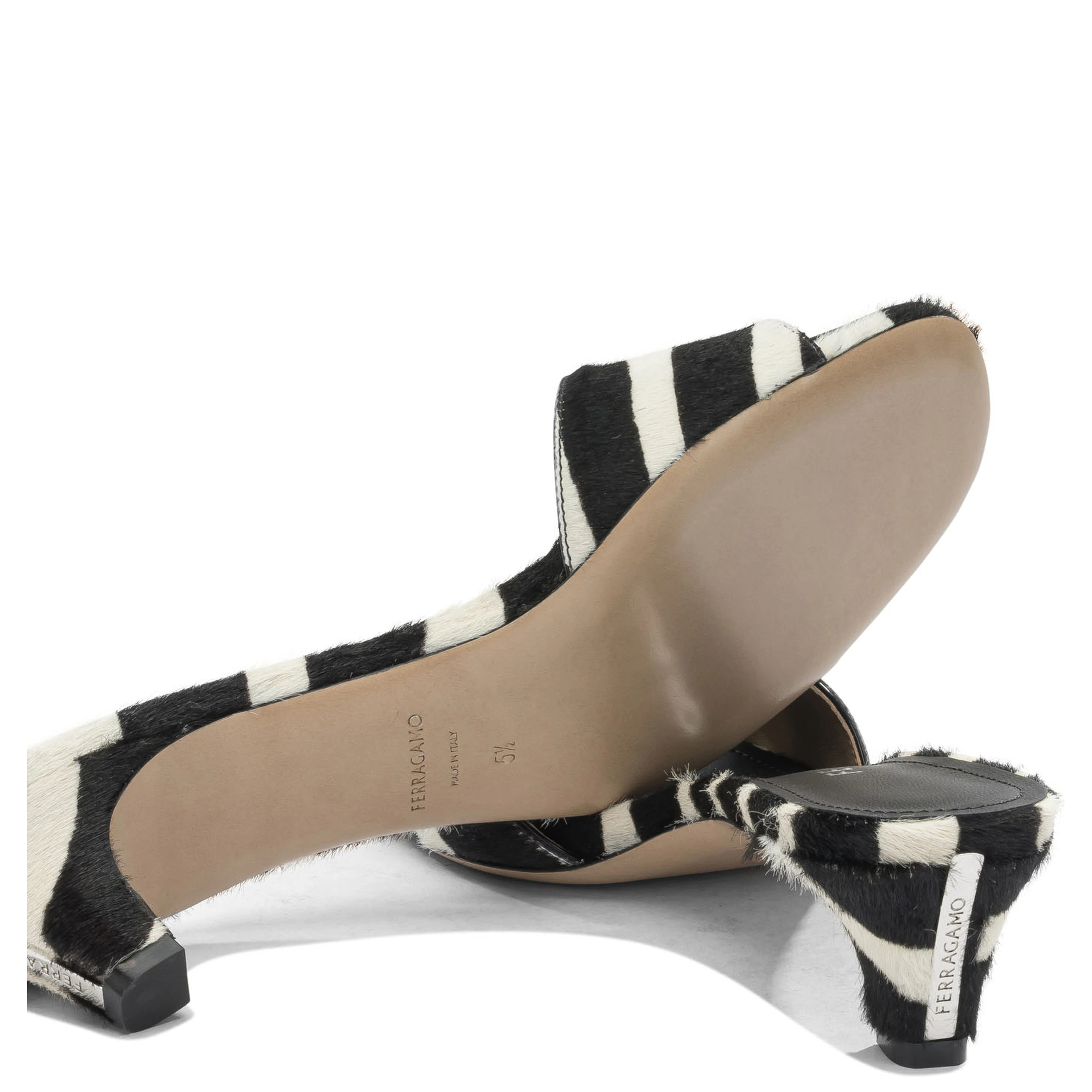 40mm pony skin sandals