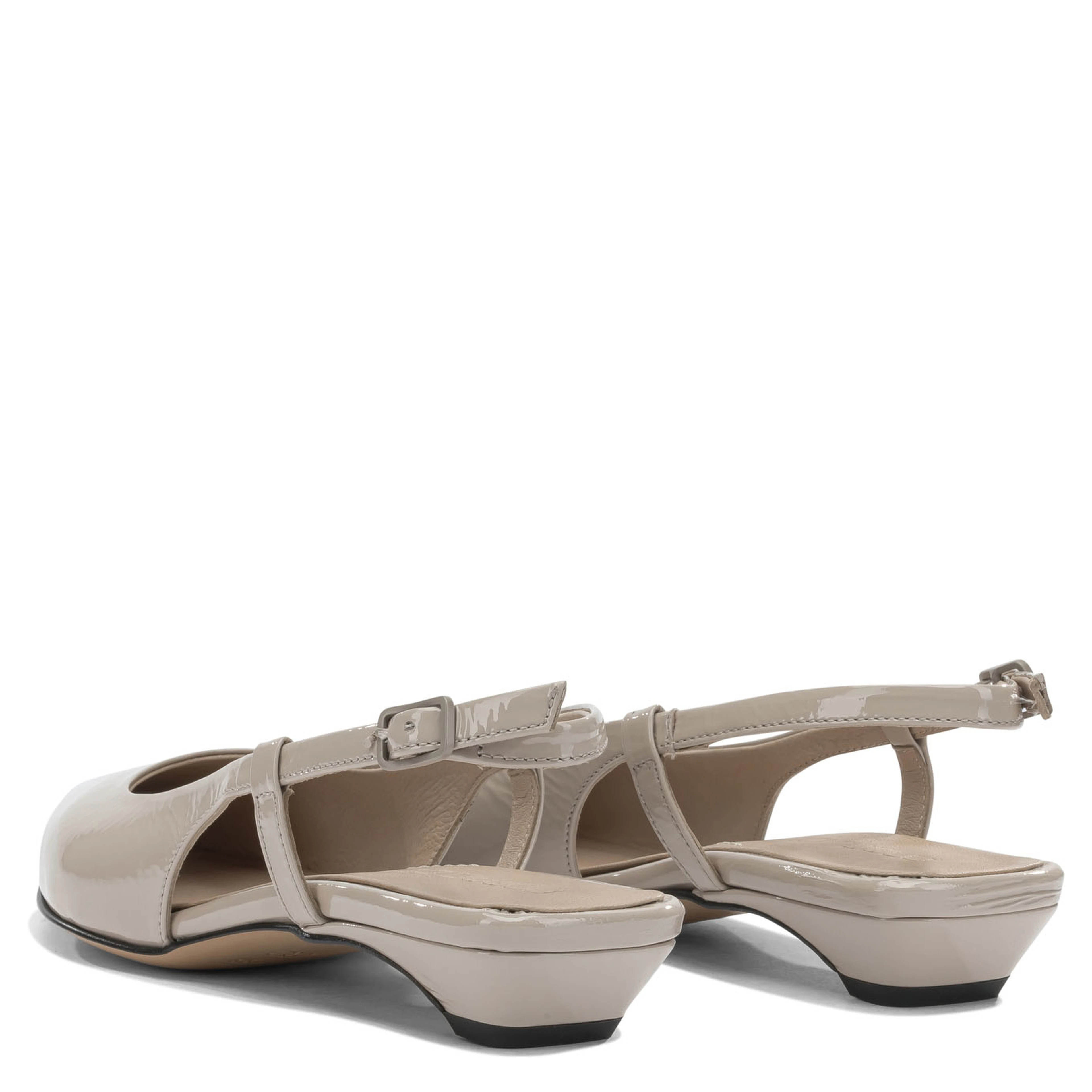 Slingback in pelle